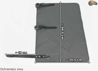 Bőr combvédő a nadrágszíjhoz GREY