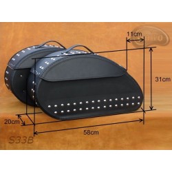 LEATHER SADDLEBAGS S33 *TO REQUEST*