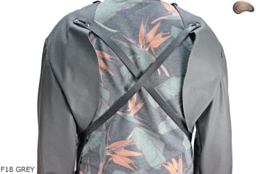 copy of Tablier de protection avant en cuir F18 GREY avec manches / boucher / soudeur / cuisinier / barbecue / serrurier
