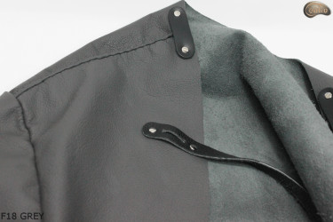 copy of Tablier de protection avant en cuir F18 GREY avec manches / boucher / soudeur / cuisinier / barbecue / serrurier