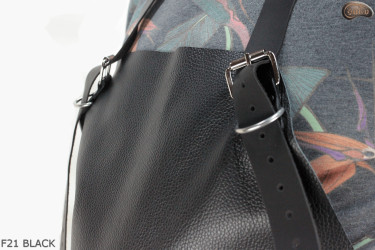 Bőr védőkötény F21 BLACK/hentes/hegesztő/szakács/barbecue/lakatos