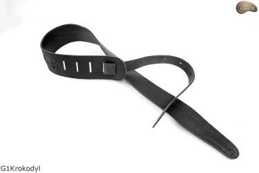 G1 Crocodile leather electric guitar/bass strap
