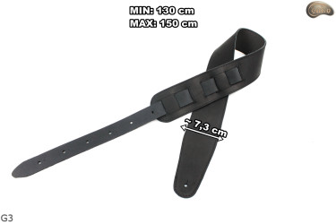 Sangle pour guitare G3 en cuir, sangle double face pour guitare basse électrique