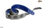 G100 BLUE electric/bass guitar strap, genuine leather, reversible