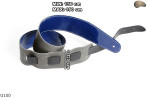 G100 BLUE electric/bass guitar strap, genuine leather, reversible