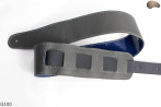 G100 BLUE electric/bass guitar strap, genuine leather, reversible