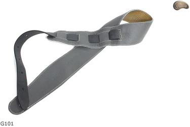 G101 electric/bass guitar strap, genuine leather, reversible