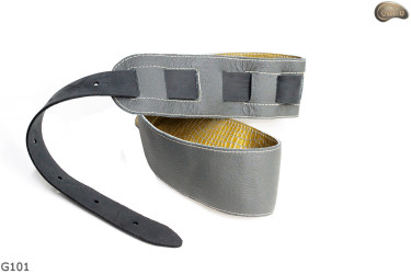 G101 electric/bass guitar strap, genuine leather, reversible
