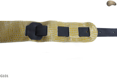 G101 electric/bass guitar strap, genuine leather, reversible