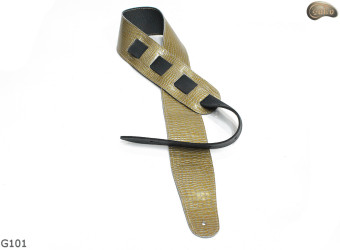 G101 electric/bass guitar strap, genuine leather, reversible