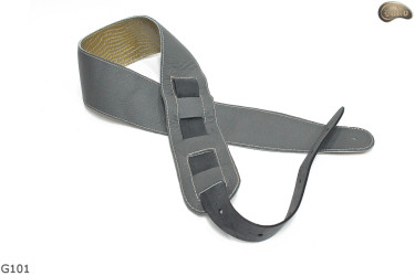 G101 electric/bass guitar strap, genuine leather, reversible