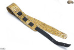 G102 electric/bass guitar strap, genuine leather, reversible