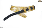 G102 electric/bass guitar strap, genuine leather, reversible