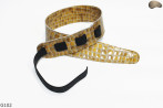 G102 electric/bass guitar strap, genuine leather, reversible