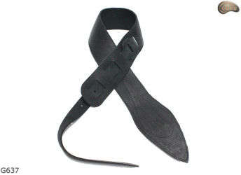 G637 SKULL electric/bass guitar strap, genuine leather