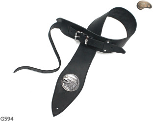 Popruh na elektrickou/basovou kytaru G594 EAGLE přírodní kůže