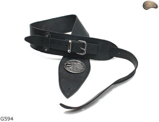 Popruh na elektrickou/basovou kytaru G594 EAGLE přírodní kůže