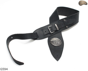 Popruh na elektrickou/basovou kytaru G594 EAGLE přírodní kůže