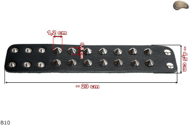 Náramek B10 goth rock metal punk