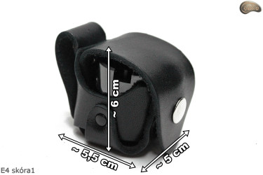 Étui holster E4 BLACK GLOSSY pour barillet/chargeur du revolver 1873 Colt Peacemaker calibre 44