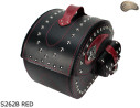 LEATHER SADDLEBAGS S262 RED