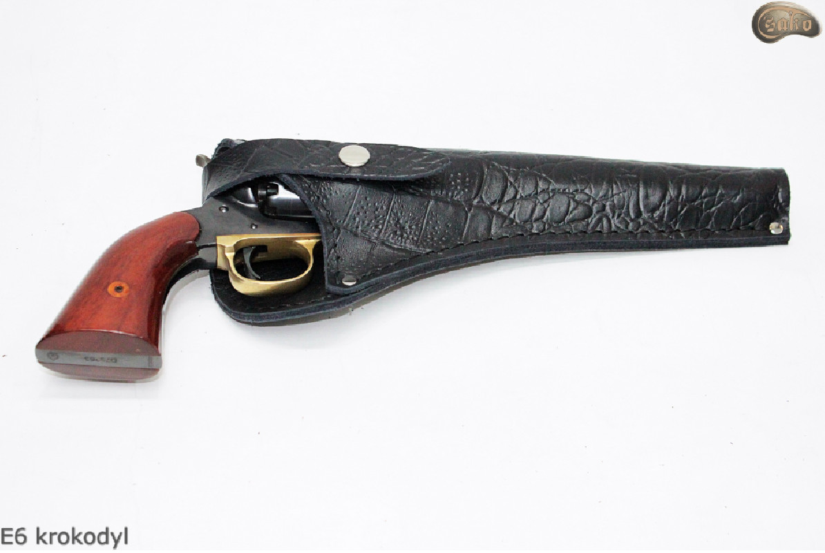 Pouzdro na revolver COLT Cattleman 7,5" Remington 8",E6 KROKODYL