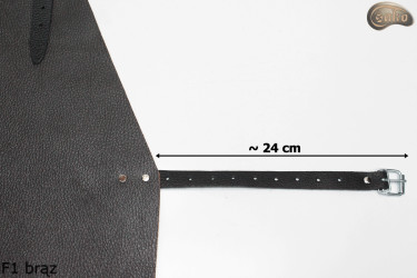 Tablier de protection en cuir / boucher / soudeur / cuisinier / barbecue / serrurier F1 BROWN