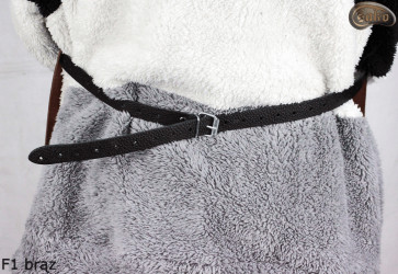 Kožená ochranná zástěra F1 BROWN/řezník/svářeč/kuchař/grilovač/zámečník