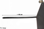 Tablier de protection en cuir / boucher / soudeur / cuisinier / barbecue / serrurier F1 BROWN