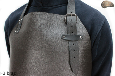 Leather protective apron F2 BROWN /butcher/welding/chef/barbecue/locksmith