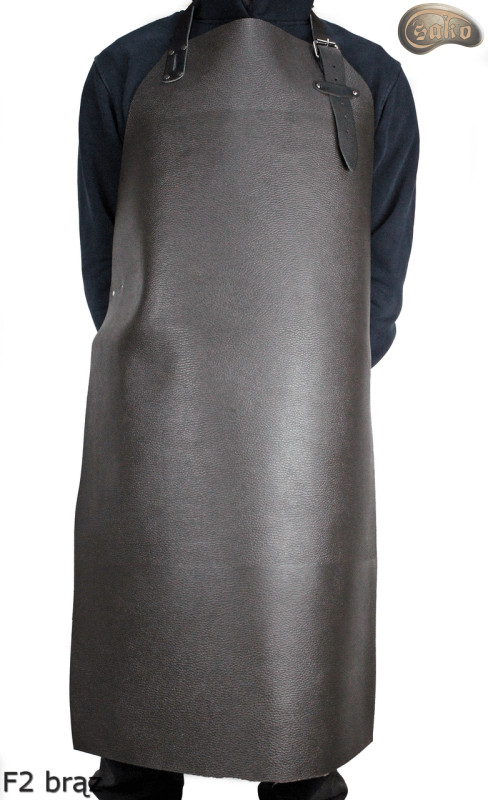 Bőr védőkötény F2 BROWN /hentes/hegesztő/szakács/barbecue/lakatos