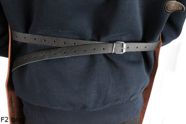 Tablier de protection en cuir F2 BROWN /boucher/soudure/chef/barbecue/serrurier