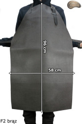 Kožená ochranná zástěra F2 BROWN /řezník/svářeč/kuchař/grilovač/zámečník