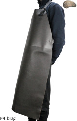 Leather protective apron F4 BROWN/butcher/welding/chef/barbecue/locksmith