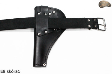 Holster case cover E8 BLACK GLOSSY revolver Remington 3" Colt Cattleman 3,5"