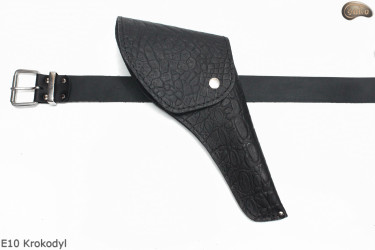 Étui holster E10 CROCODILE pour revolver  COLT Cattleman 5,5" Remington 5,5"