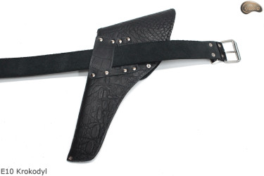Étui holster E10 CROCODILE pour revolver  COLT Cattleman 5,5" Remington 5,5"