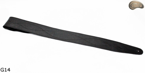 G14 guitar strap, double-sided leather strap for electric bass guitar
