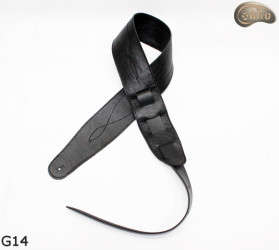 G14 kytarový popruh, oboustranný kožený popruh pro elektrickou baskytaru