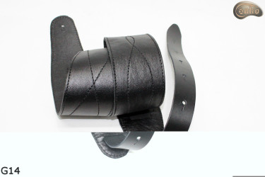 Sangle pour guitare G14 en cuir, sangle double face pour guitare basse électrique