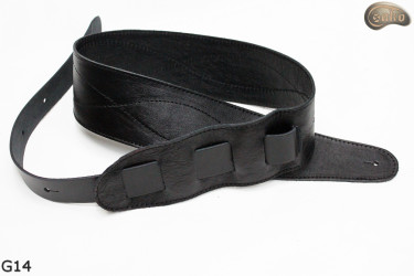 G14 guitar strap, double-sided leather strap for electric bass guitar