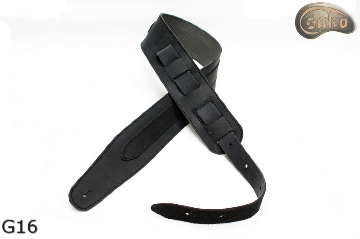 G16 guitar strap, double-sided leather strap for electric bass guitar