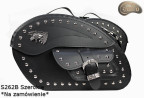 LEATHER SADDLEBAGS S262B WIDE *TO ORDER*