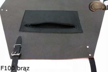 Kožená ochranná zástěra F100 BROWN/řezník/svářeč/kuchař/grilovač/zámečník