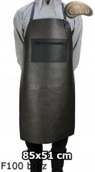 Kožená ochranná zástěra F100 BROWN/řezník/svářeč/kuchař/grilovač/zámečník
