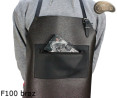 Leather protective apron F100 BROWN/butcher/welding/chef/barbecue/locksmith