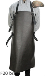 Leather protective apron F20 BROWN /butcher/welding/chef/barbecue/locksmith