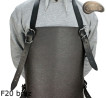 Leather protective apron F20 BROWN /butcher/welding/chef/barbecue/locksmith