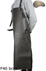 Leather protective apron F40 brown pressure-free butcher/welding/chef/barbecue/locksmith