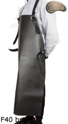 Leather protective apron F40 brown pressure-free butcher/welding/chef/barbecue/locksmith